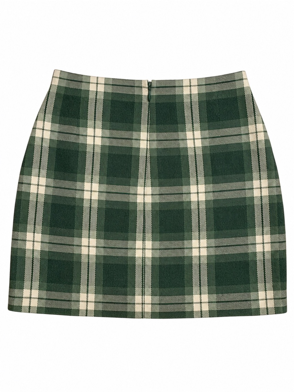 Blue Rain Green Plaid Mini Skirt Size Small Preppy Schoolgirl Y2K - Picture 2 of 5